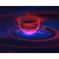 PRINT FRACTAL ART Cup and Saucer